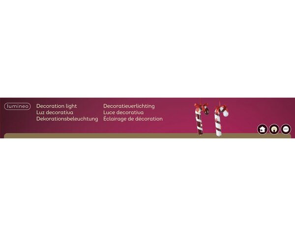 Zuurstok H20cm Led 2ass - afbeelding 2